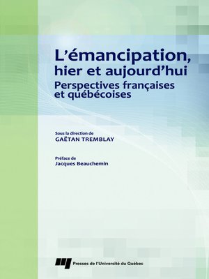 cover image of L' émancipation, hier et aujourd'hui